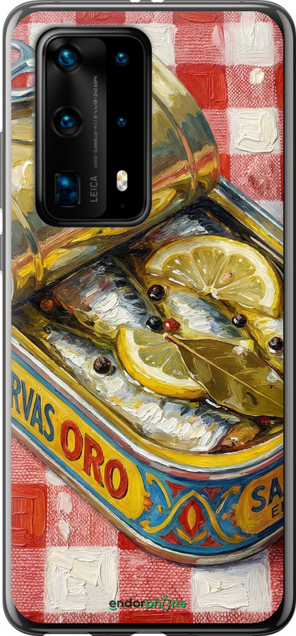 Силиконовый чехол Vintage Sardine Tin Phone для Huawei P40 Pro Plus - 6772u-1917 изображение 