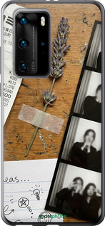 Силіконовий чехол Aesthetic Scrapbook Collage для Huawei P40 Pro - 6773u-1839 изображение 