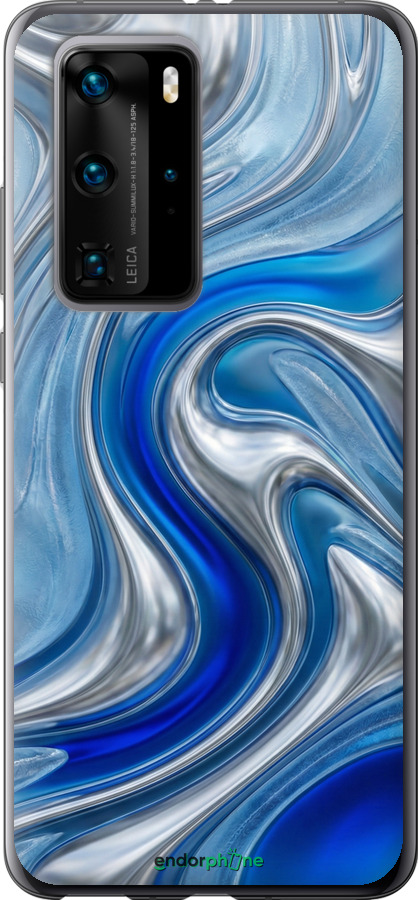2D пластиковий чехол Liquid Chrome для Huawei P40 Pro - 6781t-1839 изображение 