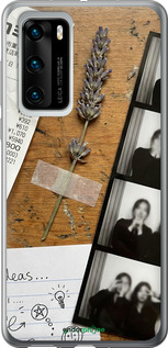 Силиконовый чехол Aesthetic Scrapbook Collage для Huawei P40 - 6773u-1840 изображение 