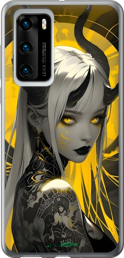 Силиконовый чехол Аниме демон 2 для Huawei P40 - 6309u-1840 изображение 