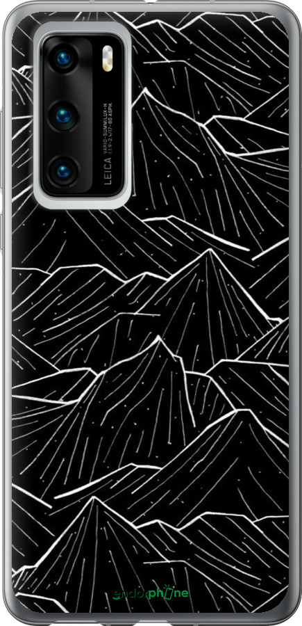 Силиконовый чехол С изображением Темных гор для Huawei P40 - 6489u-1840 изображение 