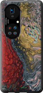 Силиконовый чехол С изображением абстрактной живописи для Huawei P50 - 6530u-2292 изображение 