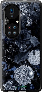 Силиконовый чехол Абстрактный цветочный рисунок в синих тонах для Huawei P50 - 6539u-2292 изображение 