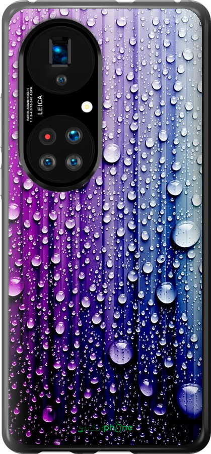 

Силіконовий чохол "Краплини води" для Huawei P50, Синій