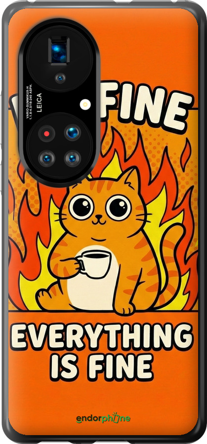 Силіконовий чехол Funny Cat для Huawei P50 - 6786u-2292 изображение 