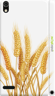 3D пластиковый глянцевый чехол Колоски пшеници для Huawei Ascend P6 - 5866c-39 изображение 