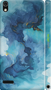 3D пластиковий глянцевий чехол Акварель для Huawei Ascend P6 - 6320c-39 изображение 