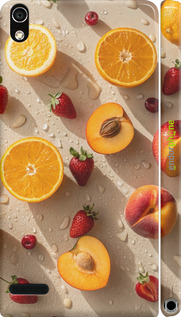 3D пластиковий глянцевий чехол Фрукти 3 для Huawei Ascend P6 - 6703c-39 изображение 