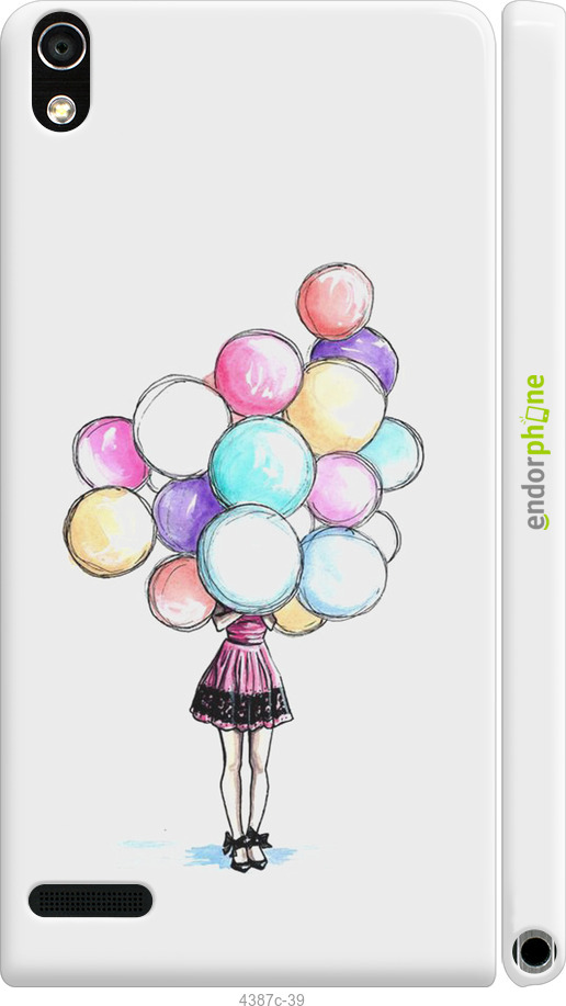 3D пластиковый глянцевый чехол Шарики для Huawei Ascend P6 - 4387c-39 изображение 