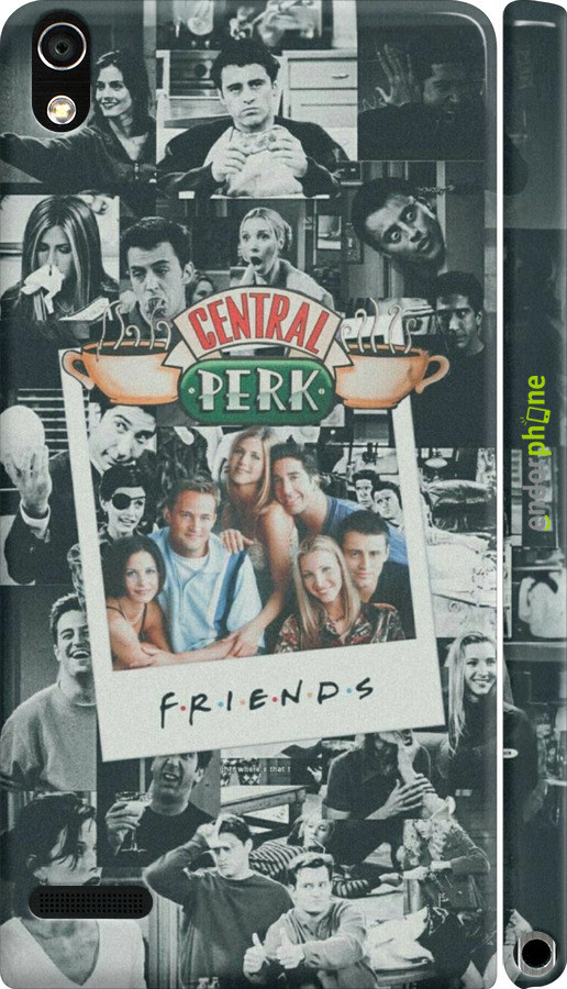 3D пластиковый глянцевый чехол Друзья для Huawei Ascend P6 - 6276c-39 изображение 