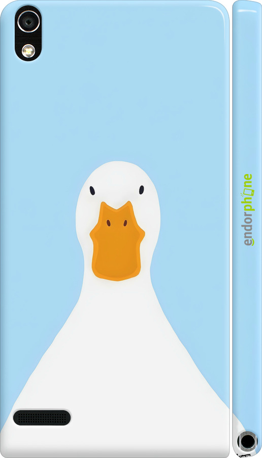 3D пластиковий глянцевий чехол Гусак для Huawei Ascend P6 - 6350c-39 изображение 