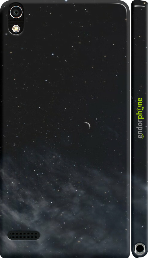 3D пластиковий глянцевий чехол Нічне небо для Huawei Ascend P6 - 6451c-39 изображение 