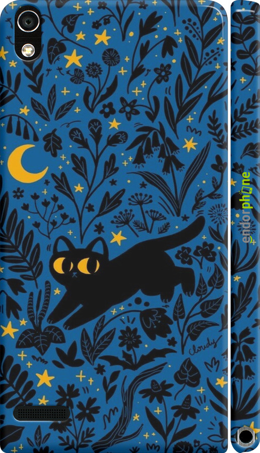 3D пластиковий глянцевий чехол Літня ніч для Huawei Ascend P6 - 6472c-39 изображение 