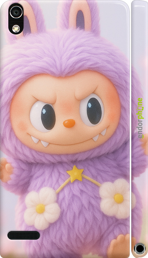 3D пластиковий глянцевий чехол Лабубу для Huawei Ascend P6 - 6708c-39 изображение 