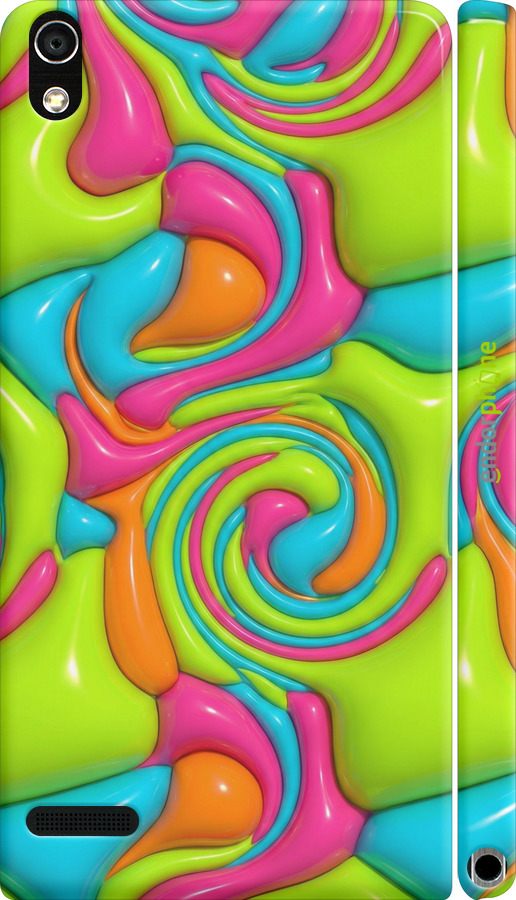 3D пластиковий глянцевий чехол Y2K Jelly Dream для Huawei Ascend P6 - 6780c-39 изображение 