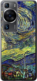 Силіконовий чехол Вінсент Ван Гог. Зоряна ніч для Huawei P60 - 163u-3024 изображение 