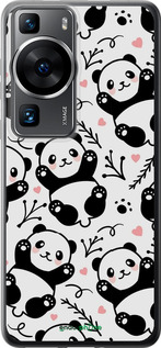 Силіконовий чехол Панди для Huawei P60 - 4318u-3024 изображение 