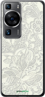 Силіконовий чехол Біле мереживо для Huawei P60 - 4383u-3024 изображение 