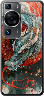 Силіконовий чехол Стихія вогню для Huawei P60 - 6101u-3024 изображение 