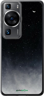 Силіконовий чехол Голубые облака, Голубая луна для Huawei P60 - 6396u-3024 изображение 