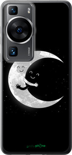 Силіконовий чехол Місячні обійми для Huawei P60 - 6508u-3024 изображение 