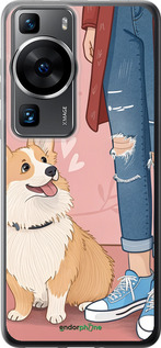 Силіконовий чехол Корги 3 для Huawei P60 - 6707u-3024 изображение 