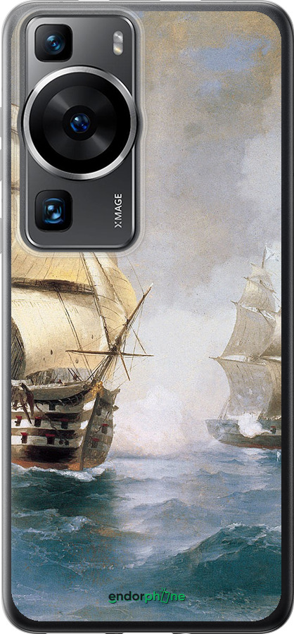 Силіконовий чехол Айвазовський. Кораблі для Huawei P60 - 160u-3024 изображение 