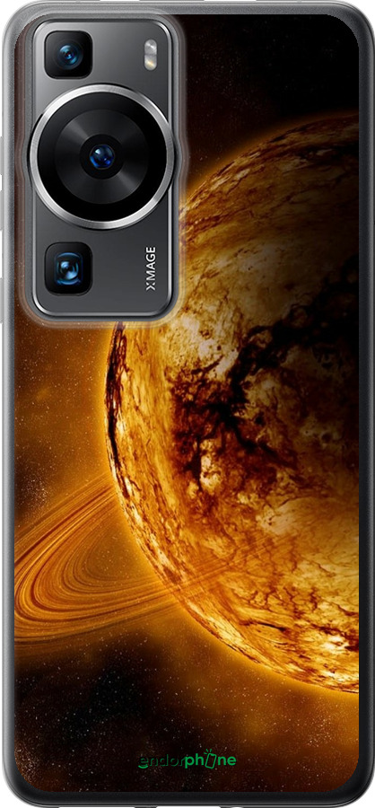 Силіконовий чехол Жовтий Сатурн для Huawei P60 - 170u-3024 изображение 