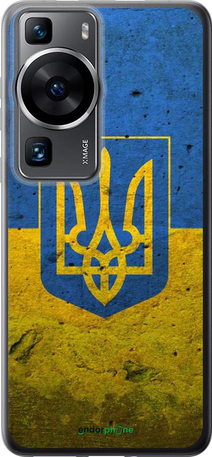 Силиконовый чехол Флаг и герб Украины 2 для Huawei P60 - 378u-3024 изображение 