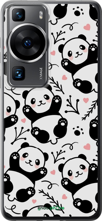 Силіконовий чехол Панди для Huawei P60 - 4318u-3024 изображение 