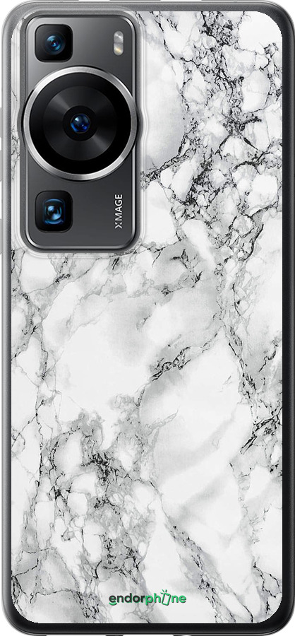 Силіконовий чехол Мармур білий для Huawei P60 - 4480u-3024 изображение 
