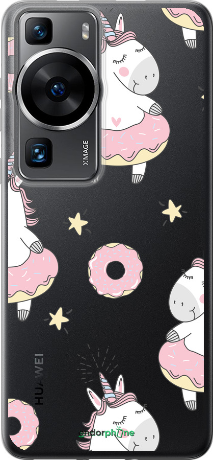 Силіконовий чехол Єдиноріжки для Huawei P60 - 4659u-3024 изображение 