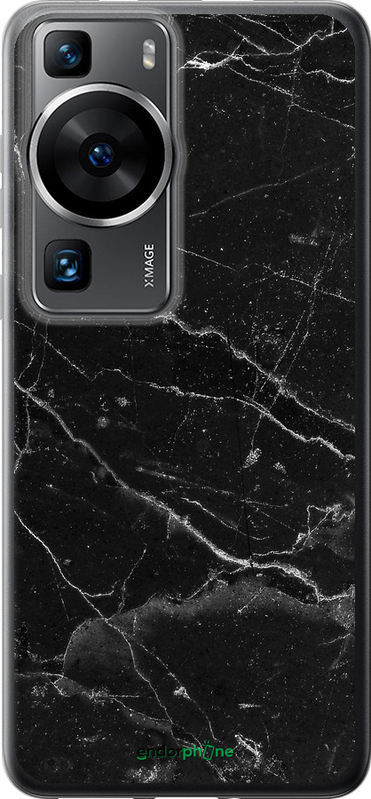 Силіконовий чехол Чорний мармур v2 для Huawei P60 - 5568u-3024 изображение 