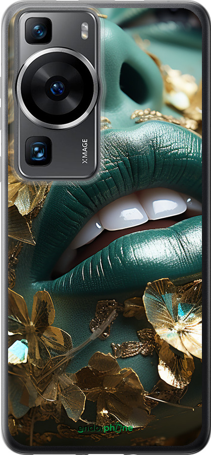 Силіконовий чехол Губи 2 для Huawei P60 - 5667u-3024 изображение 
