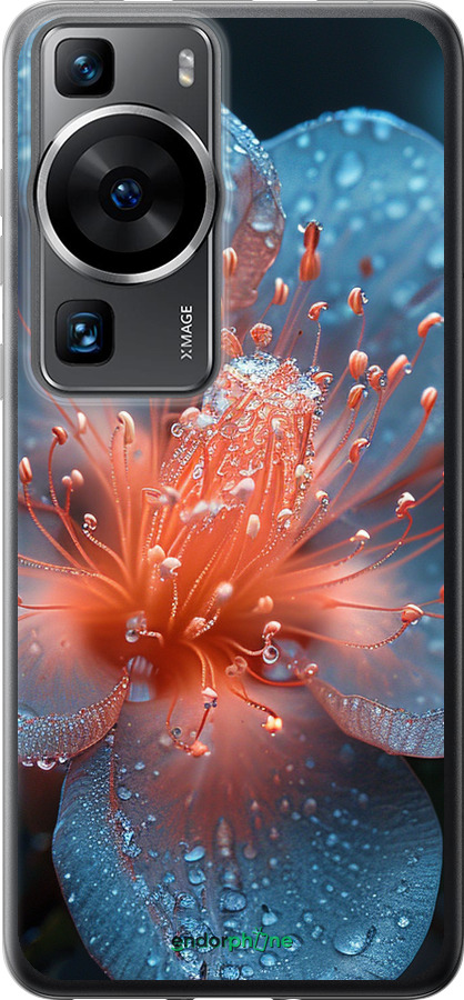 Силіконовий чехол Роса на квітці для Huawei P60 - 6039u-3024 изображение 