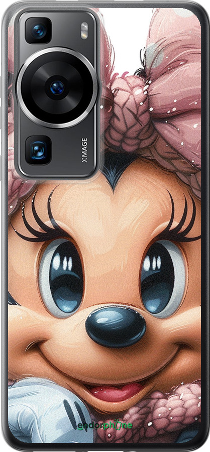 Силіконовий чехол Мінні Маус з бантиком для Huawei P60 - 6055u-3024 изображение 