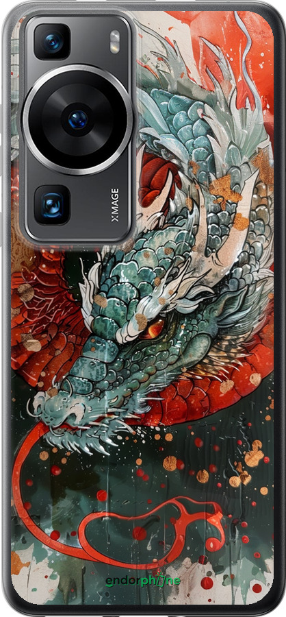 Силіконовий чехол Стихія вогню для Huawei P60 - 6101u-3024 изображение 