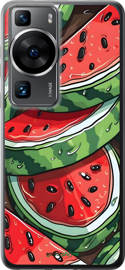 Силиконовый чехол Арбуз для Huawei P60 - 6315u-3024 изображение 