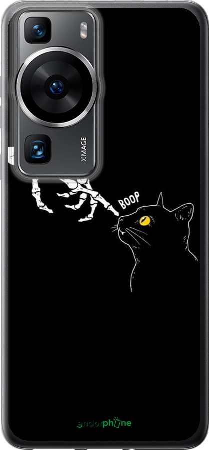 Силиконовый чехол Кошка для Huawei P60 - 6505u-3024 изображение 