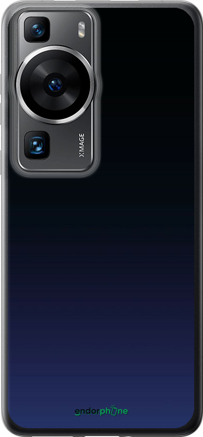 Силіконовий чехол Градієнт у темно-синьому стилі для Huawei P60 - 6542u-3024 изображение 