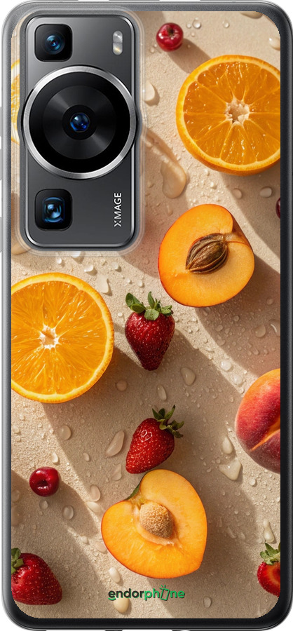 Силіконовий чехол Фрукти 3 для Huawei P60 - 6703u-3024 изображение 