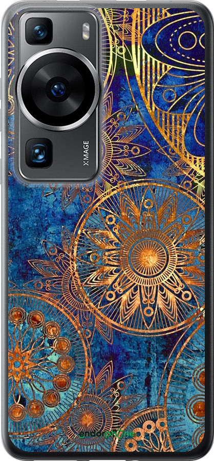 Силіконовий чехол Золотий візерунок для Huawei P60 - 678u-3024 изображение 
