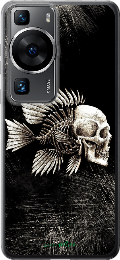 Силиконовый чехол Рыбо-человек для Huawei P60 - 683u-3024 изображение 