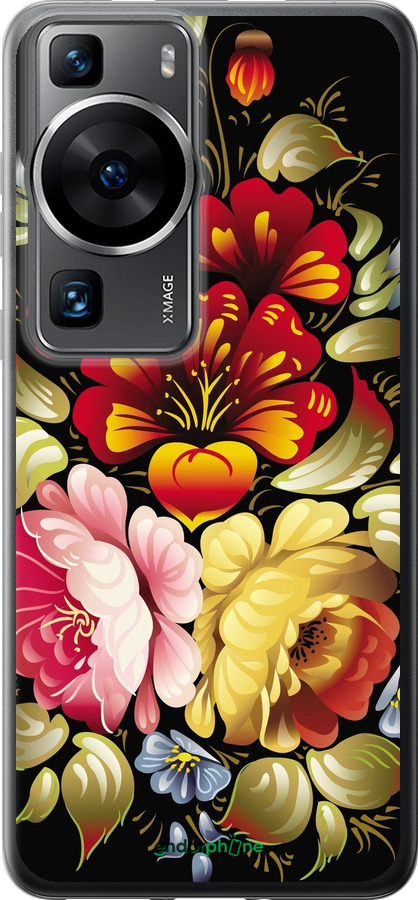 Силиконовый чехол Хохлома 6 для Huawei P60 - 829u-3024 изображение 