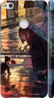 3D пластиковый матовый чехол Anime для Huawei P8 Lite (2017) - 6609m-777 изображение 