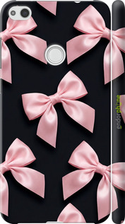 3D пластиковый матовый чехол Coquette Ribbons Dark Coquette для Huawei P8 Lite (2017) - 6767m-777 изображение 