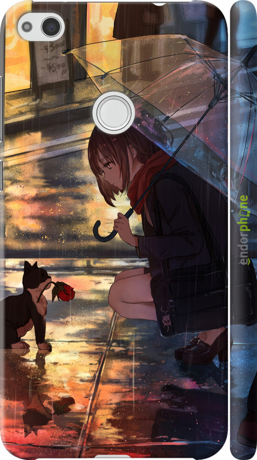 3D пластиковый матовый чехол Anime для Huawei P8 Lite (2017) - 6609m-777 изображение 