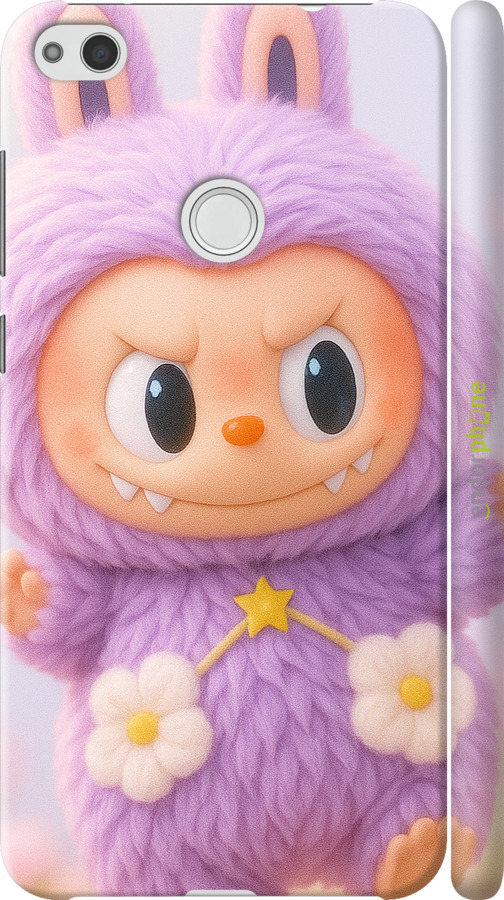 3D пластиковий матовий чехол Лабубу для Huawei P8 Lite (2017) - 6708m-777 изображение 