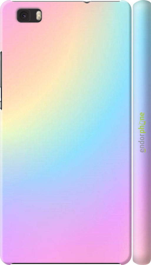 

3D пластиковий матовий чохол "Веселка 2" для Huawei Ascend P8 Lite, Рожевий